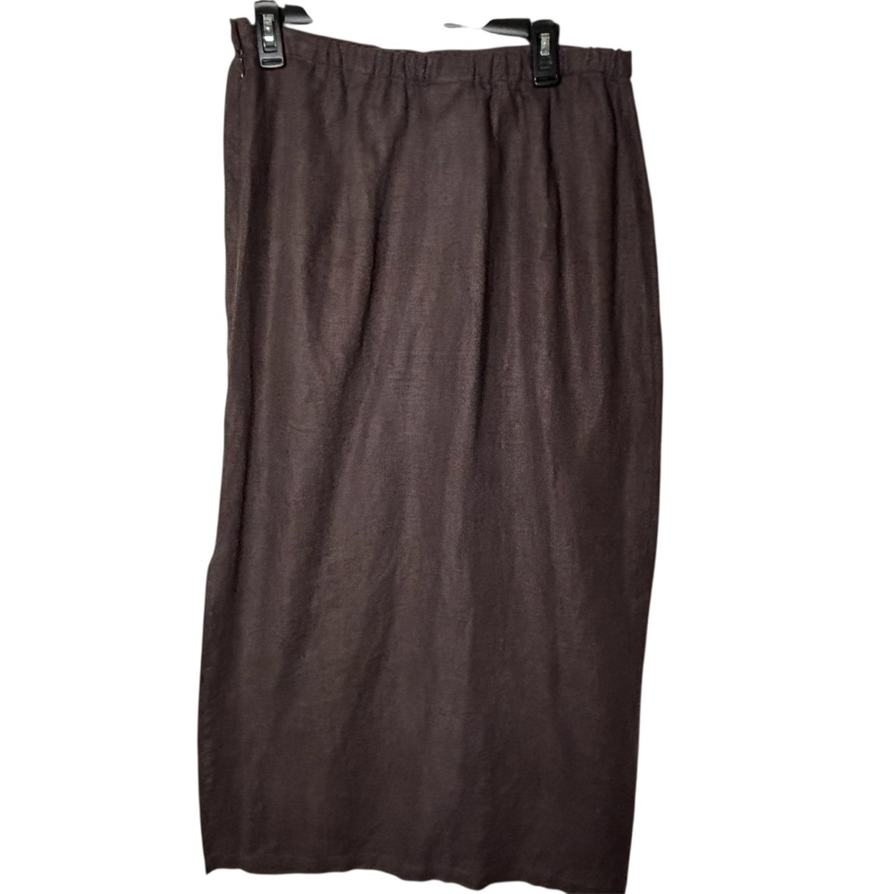 Eileen Fisher Dark Brown Pencil Skirt. Length 36 inches waist 32 inches